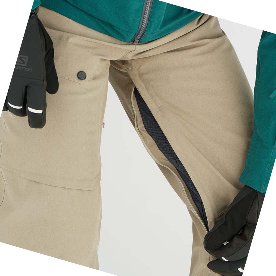 Pantalones De Esquí Salomon UNTRACKED Hombre Beige | MX 3134SGL